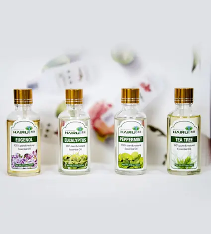 Premium raw materials and botanical oils under extraction processing