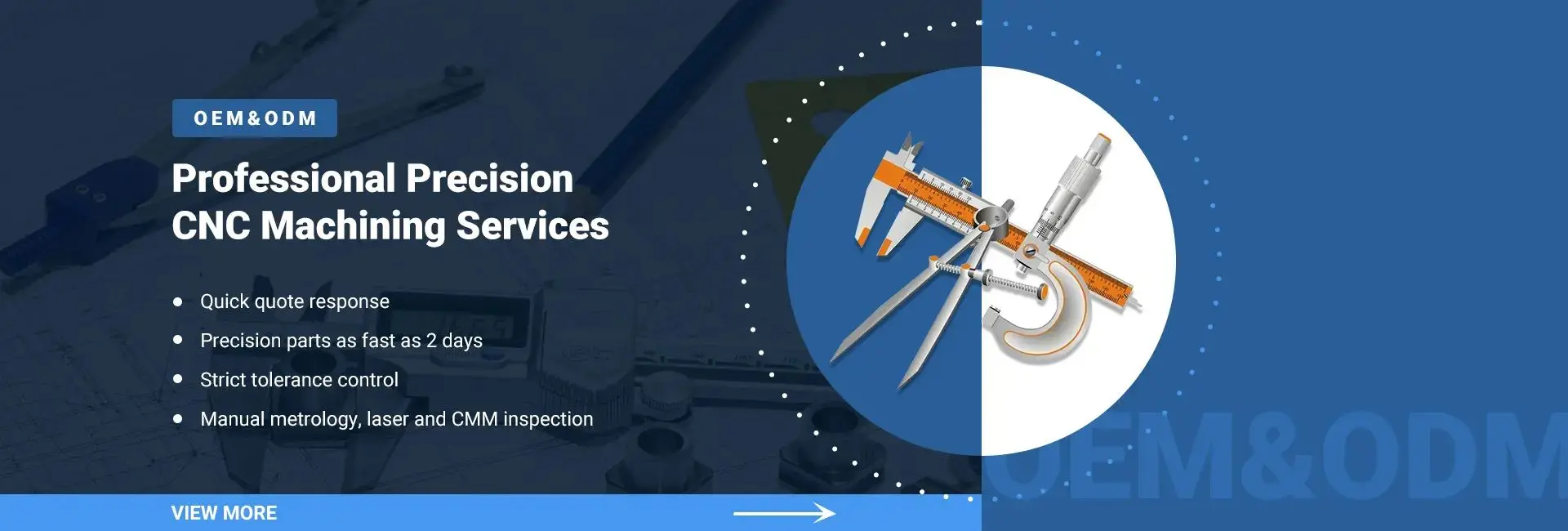 Hongrui quality control process — precision parts inspection and measurement
