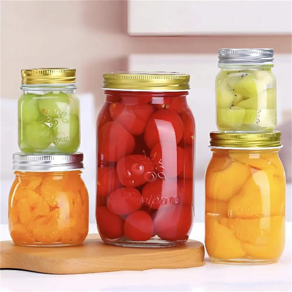 China Carved Glass Bottle Sealed Jar Jam Jar Bird's Nest Jar Pickle Jar Manufacturer, Factory