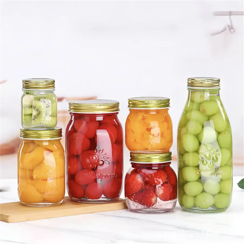 China Carved Glass Bottle Sealed Jar Jam Jar Bird's Nest Jar Pickle Jar Manufacturer, Factory