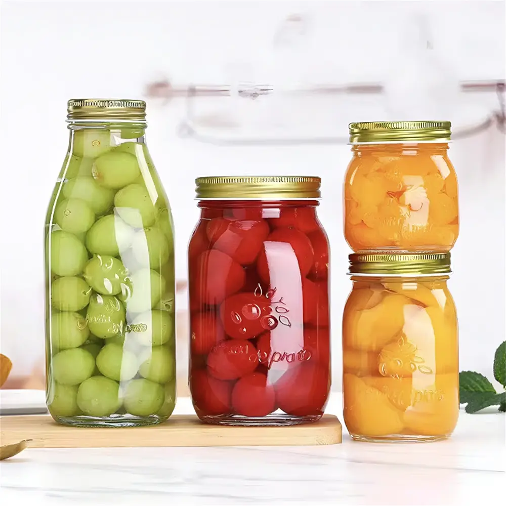 China Carved Glass Bottle Sealed Jar Jam Jar Bird's Nest Jar Pickle Jar Manufacturer, Factory