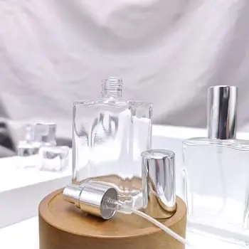 High-Quality High Quality Luxury 30ml Clear Empty Rectangle Perfume Glass Bottle Refillable Custom Cosmetic Spray Pump Direct Factory Sales Suppliers, Factory