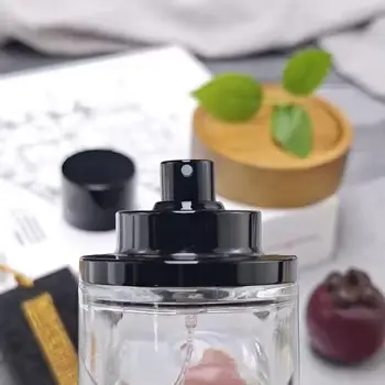 Cheap Round Perfume Bottle with a High End Magnetic Black Cap the First Choice for Understated Luxury Supplier, Manufacturers