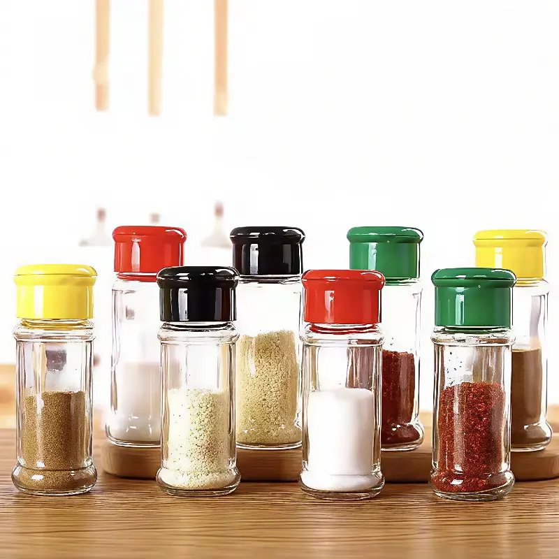 High-Quality Kitchen Supplies Glass Condiment Bottle Pepper Jar Portable Outdoor Barbecue Seasoning Bottle Manufacturers, Manufacturer