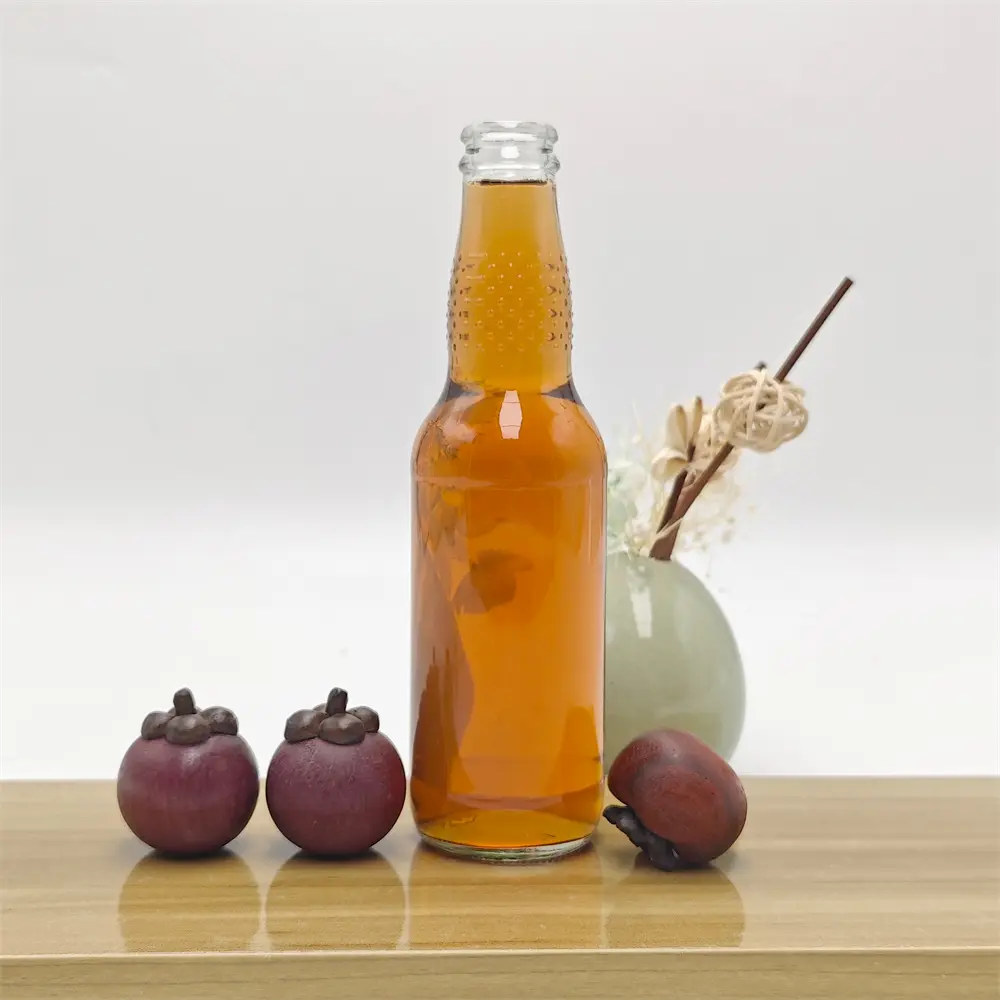 Cheap Glass Soda Bottle Non-Slip Glass Beverage Bottle Beer Bottle Milk Tea Bottle Suppliers, Factories