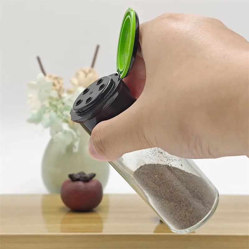 High-Quality Kitchen Supplies Glass Condiment Bottle Pepper Jar Portable Outdoor Barbecue Seasoning Bottle Manufacturers, Manufacturer
