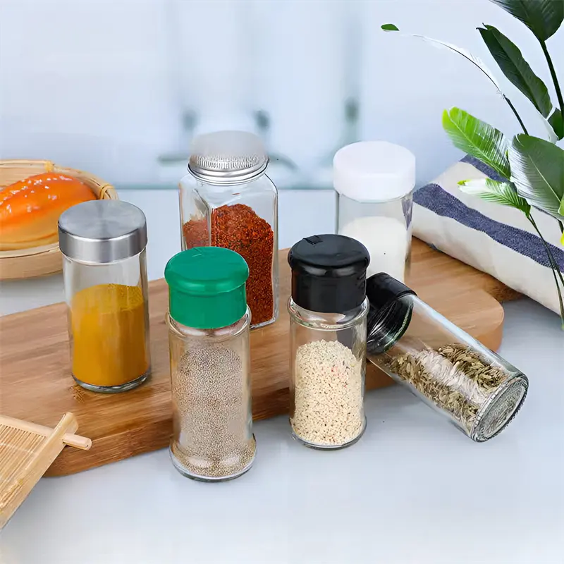 High-Quality Kitchen Supplies Glass Condiment Bottle Pepper Jar Portable Outdoor Barbecue Seasoning Bottle Manufacturers, Manufacturer