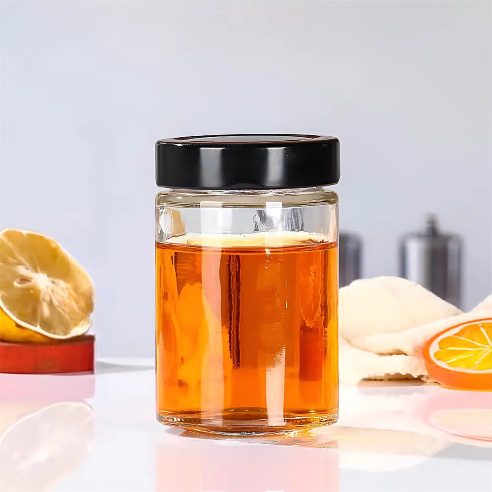 Cheap High Cover Glass Bottle Food Grade Sealed Jar Chili Sauce Bottle Pickle Jar Canning Bottle Supplier, Factories