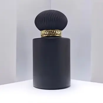 High-Quality Black Round Frosted Perfume Bottle, with Customizable Pump Heads and Compatible with Different Bottle Caps Supplier, Factories