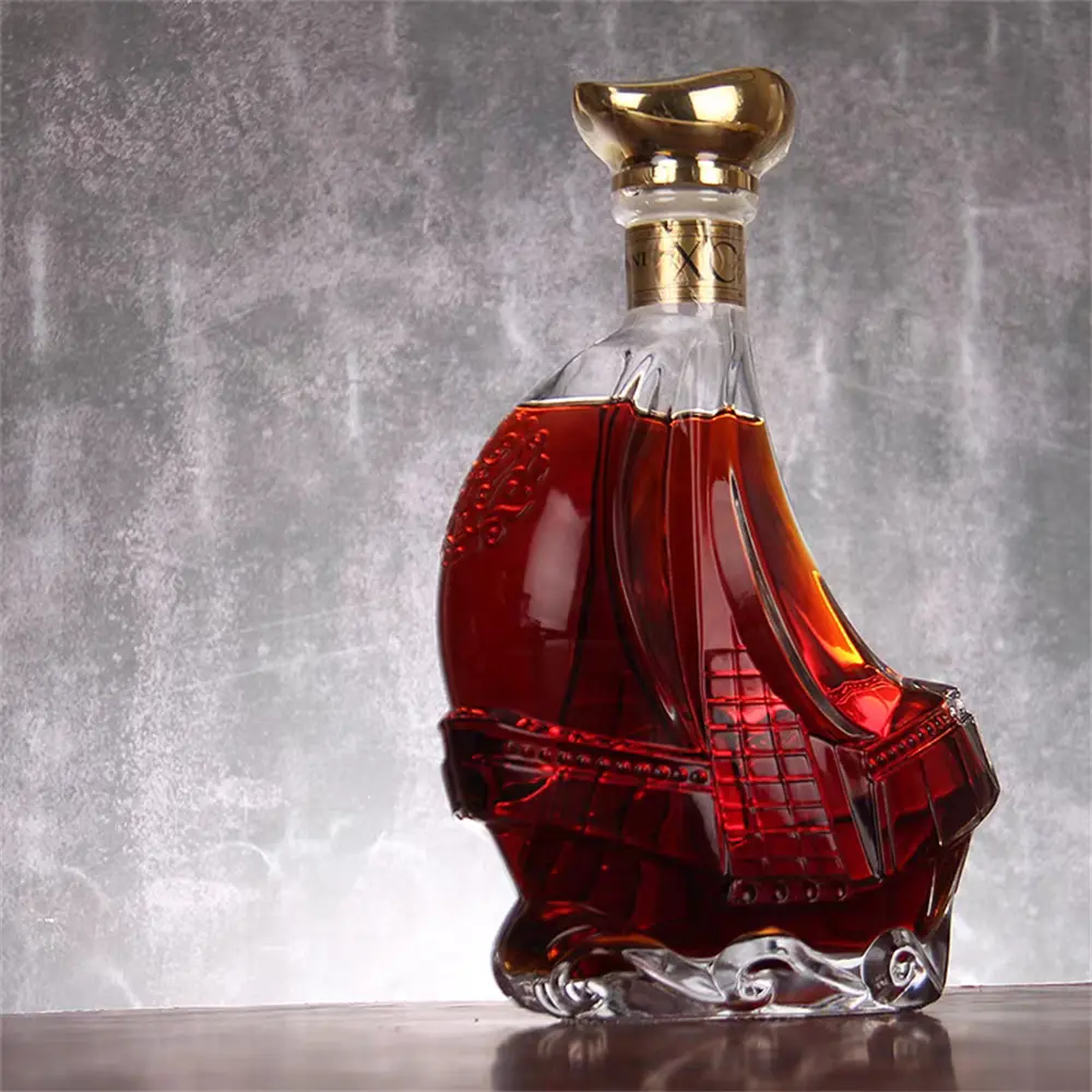 Cheap Brandy Strong Wine Bottle, Red Wine Bottle, Irregular Shaped Wine Bottle, High-End Crystal White Material Wine Bottle, Smooth Sailing Wine Bottle Supplier, Suppliers