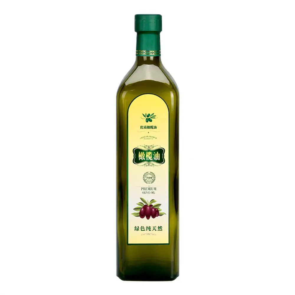 High-Quality Glass Olive Oil Bottle Transparent Leak-Proof Condiment Bottle Square Round Bottle Supplier, Manufacturer