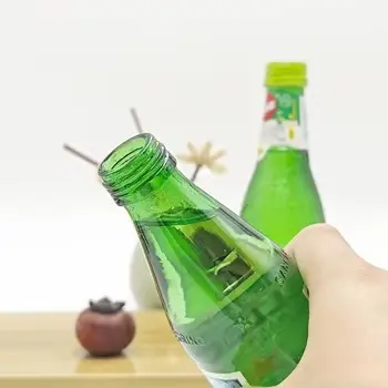 Cheap Direct From Manufacturer 250ml & 500ml Carbonated Drink Clear Round Glass Beverage & Juice Bottles with Metal Screw Cap Suppliers, Manufacturers