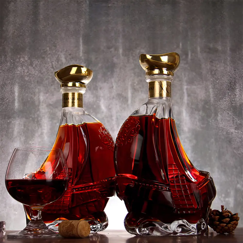 Cheap Brandy Strong Wine Bottle, Red Wine Bottle, Irregular Shaped Wine Bottle, High-End Crystal White Material Wine Bottle, Smooth Sailing Wine Bottle Supplier, Suppliers