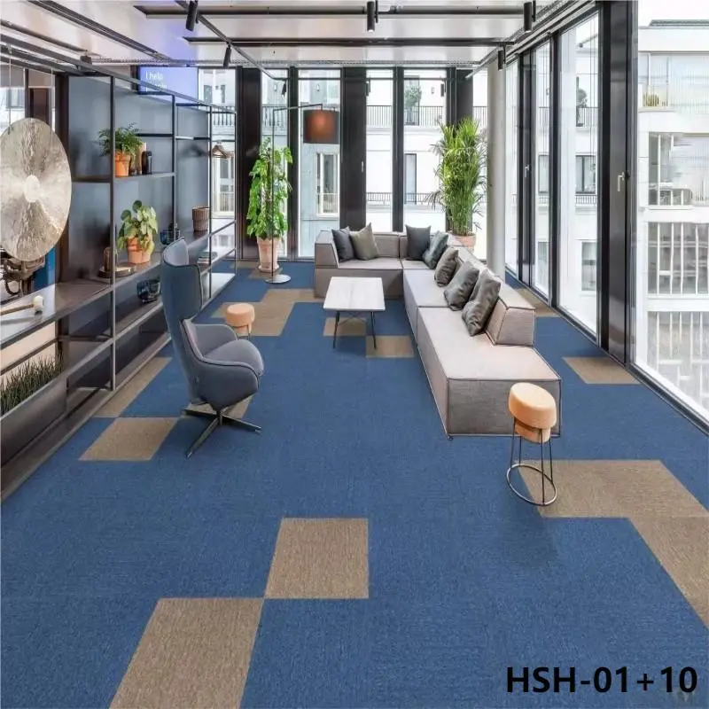 China manufacture Plain PVC Carpet tiles with high quality