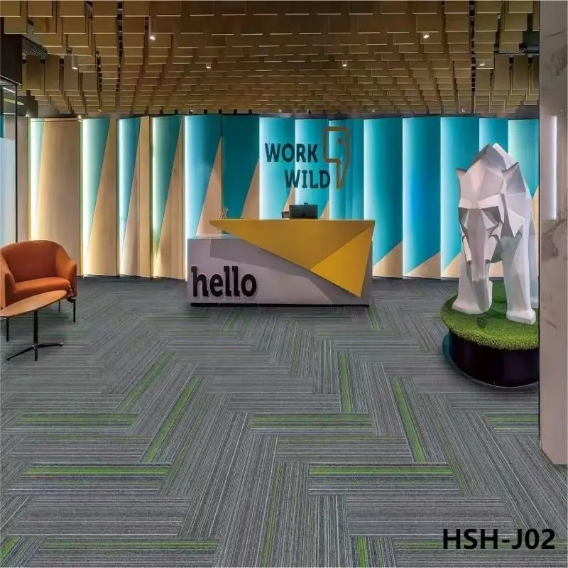 China Best popular Strip PVC Carpet tiles For Buildings Factory, Exporter