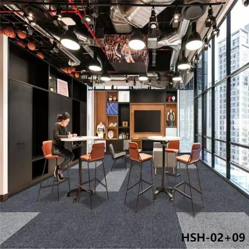 China manufacture Plain PVC Carpet tiles with high quality