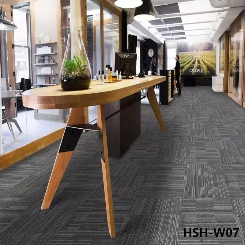 China Best Selling PVC Strip Carpet tiles For Buildings