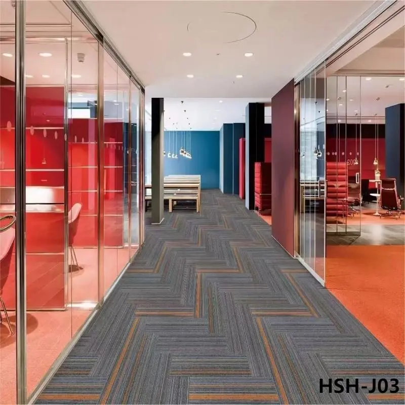 China Best popular Strip PVC Carpet tiles For Buildings Factory, Exporter