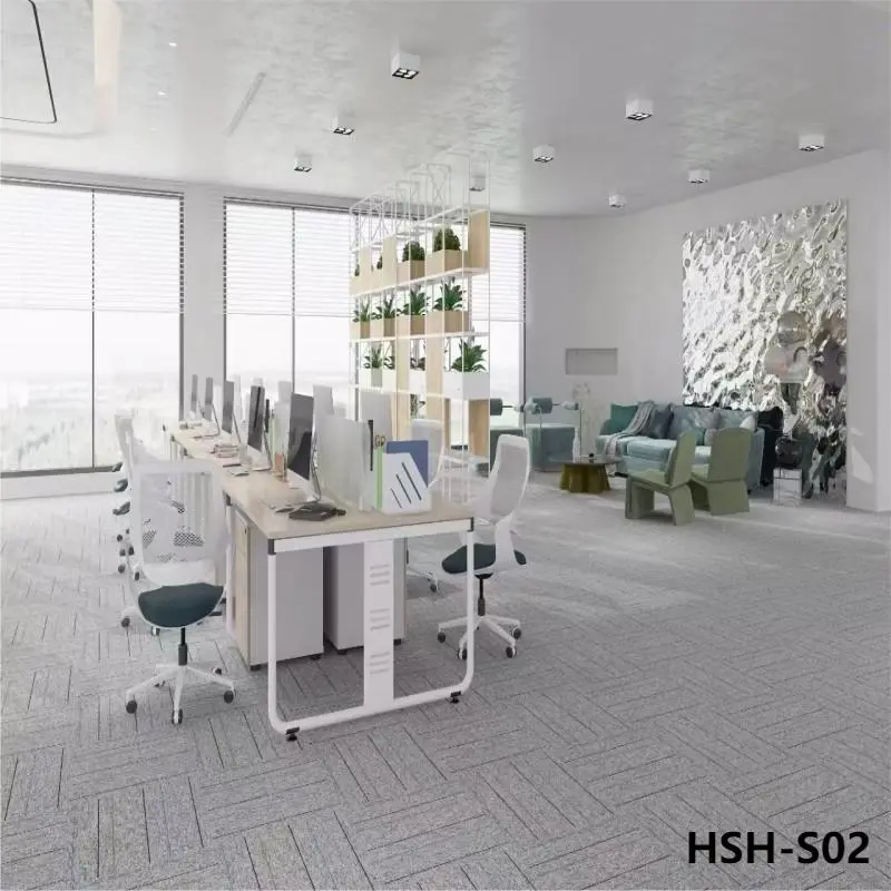 China manufacture Plain PVC Carpet tiles with high quality