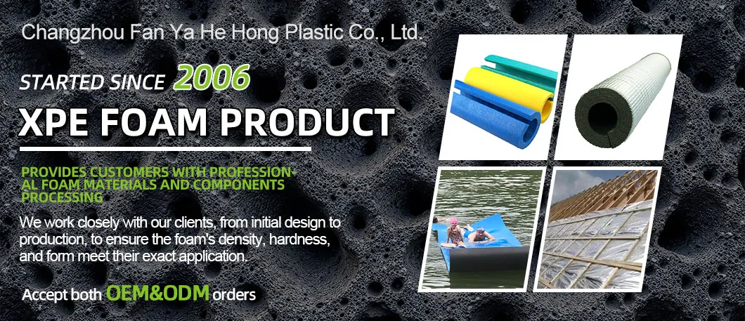 RoHS Certification OEM ODM Sound Insulation 100% Recyclable XPE Foam Packing Mat