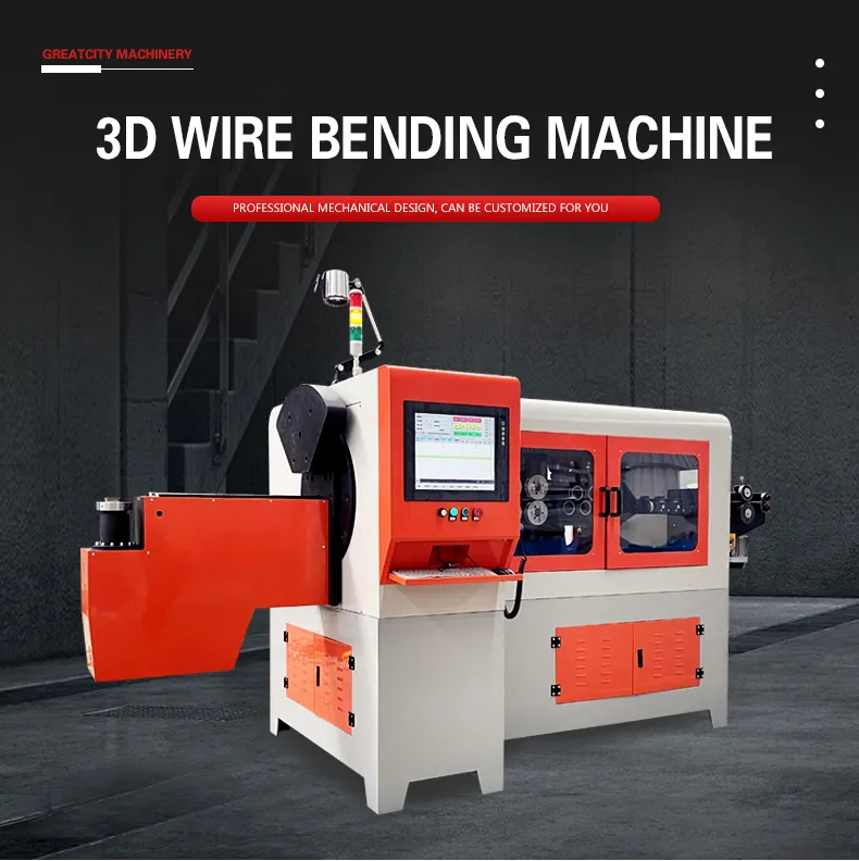 آلة تشكيل ثني الأسلاك المعدنية السميكة باستخدام التحكم الرقمي CNC لعربات التسوق وعلّاقات كواتم الصوت للسيارات 3D