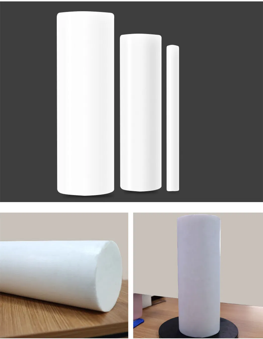 أنبوب صلب من PTFE الأسود النقي لبناء الآلات