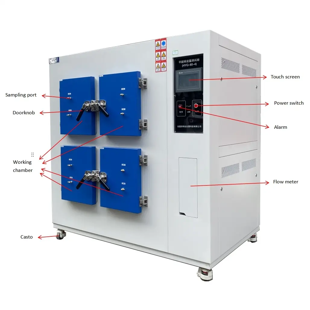 High-Quality Four Barrels VOC Emission Test Chamber for Plastic Runway Surface Supplier, Factory