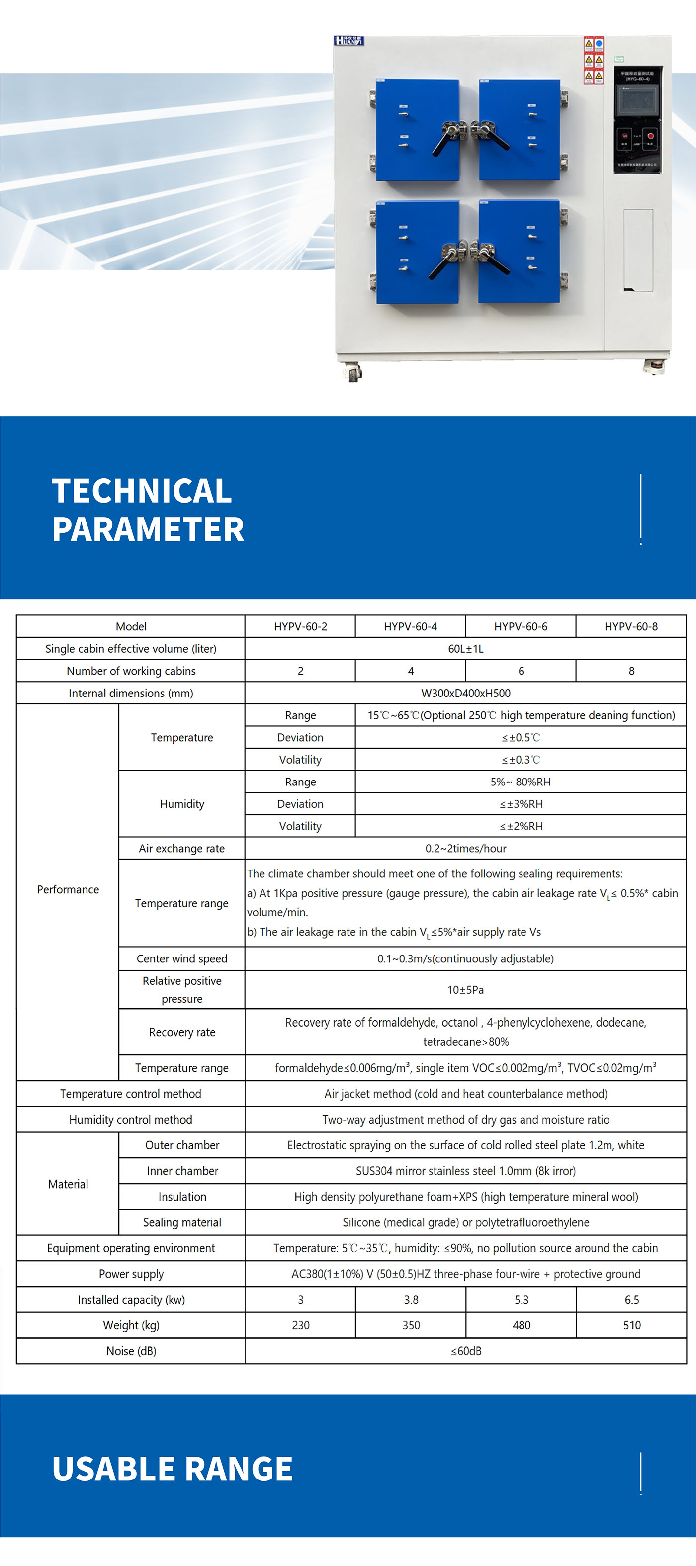 VOC Emission Test Chamber 3