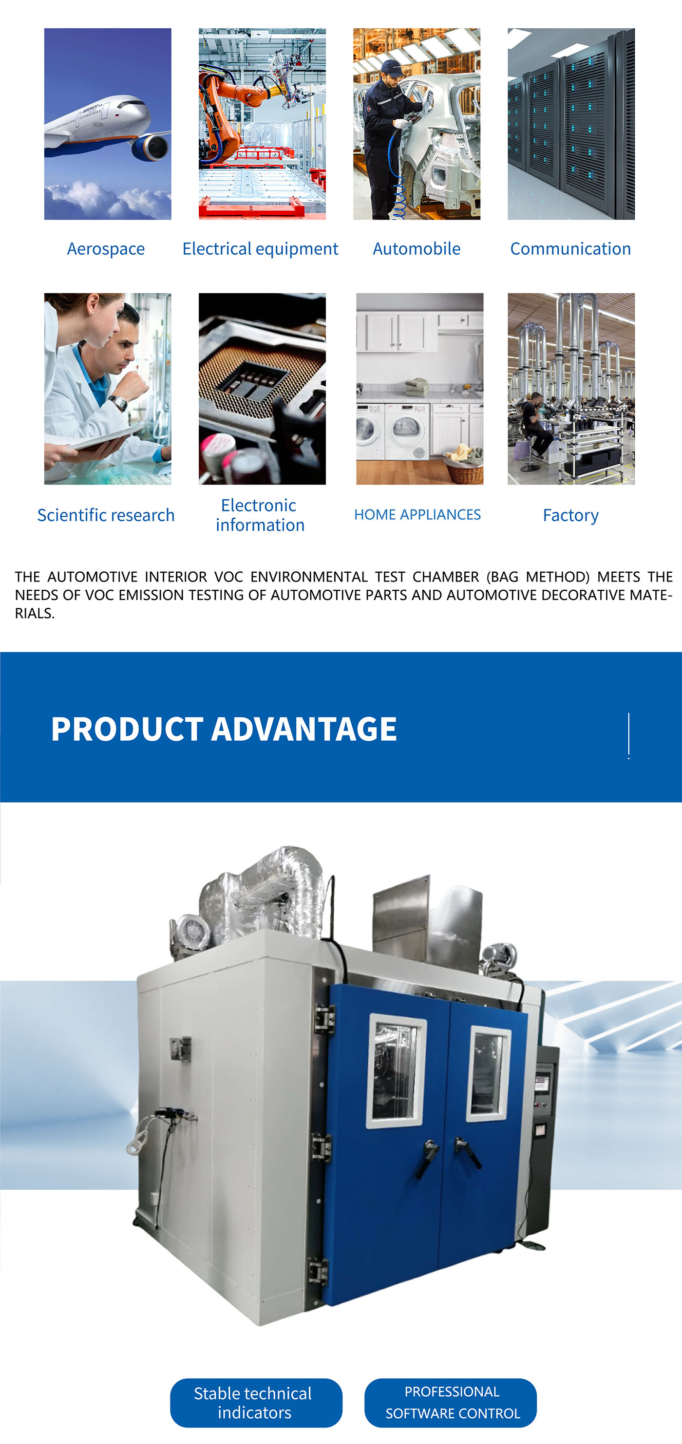 Automotive Parts VOC Test Chamber 4