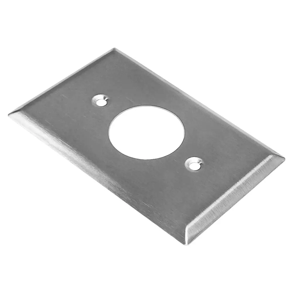 OEM 1-Gang Single Receptacle Metal Wall Plate, Standard Size, Stainless Steel Cover Suppliers, Factory