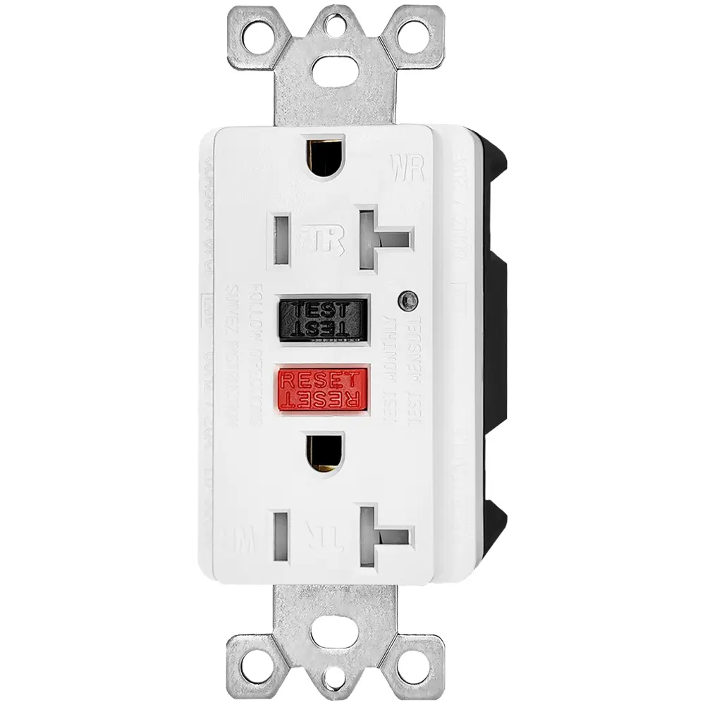 Wholesale 20 Amp Duplex GFCI Outlet, Tamper Resistant & Weather Resistant Self-Test with LED Light, Residential Grade LD-3008D-red-black Factories, Factory