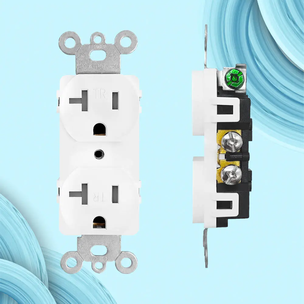 OEM 20A125V, 5-20R,Standard Duplex TR receptacle UL Manufacturers, Suppliers