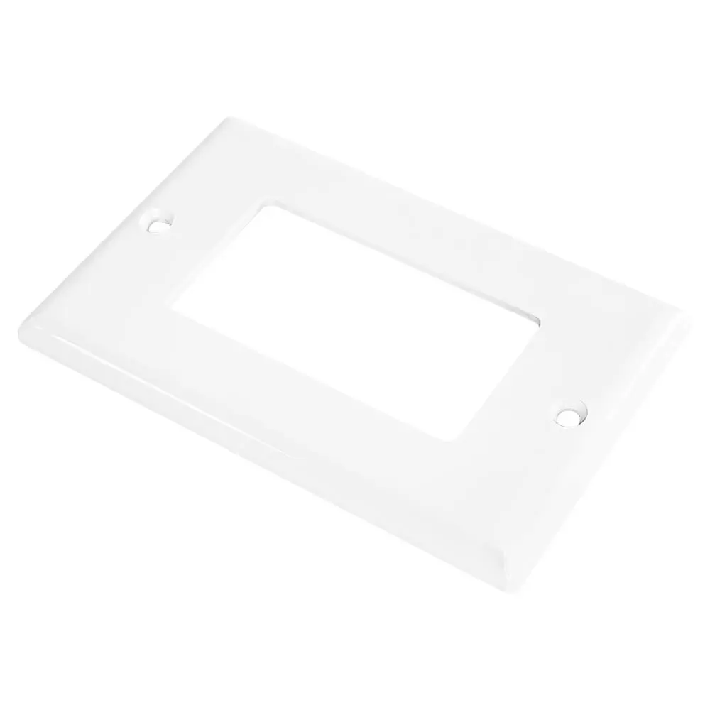 OEM 1-Gang Decorator Wall Plate, Standard Size, Glossy White Manufacturer, Manufacturers
