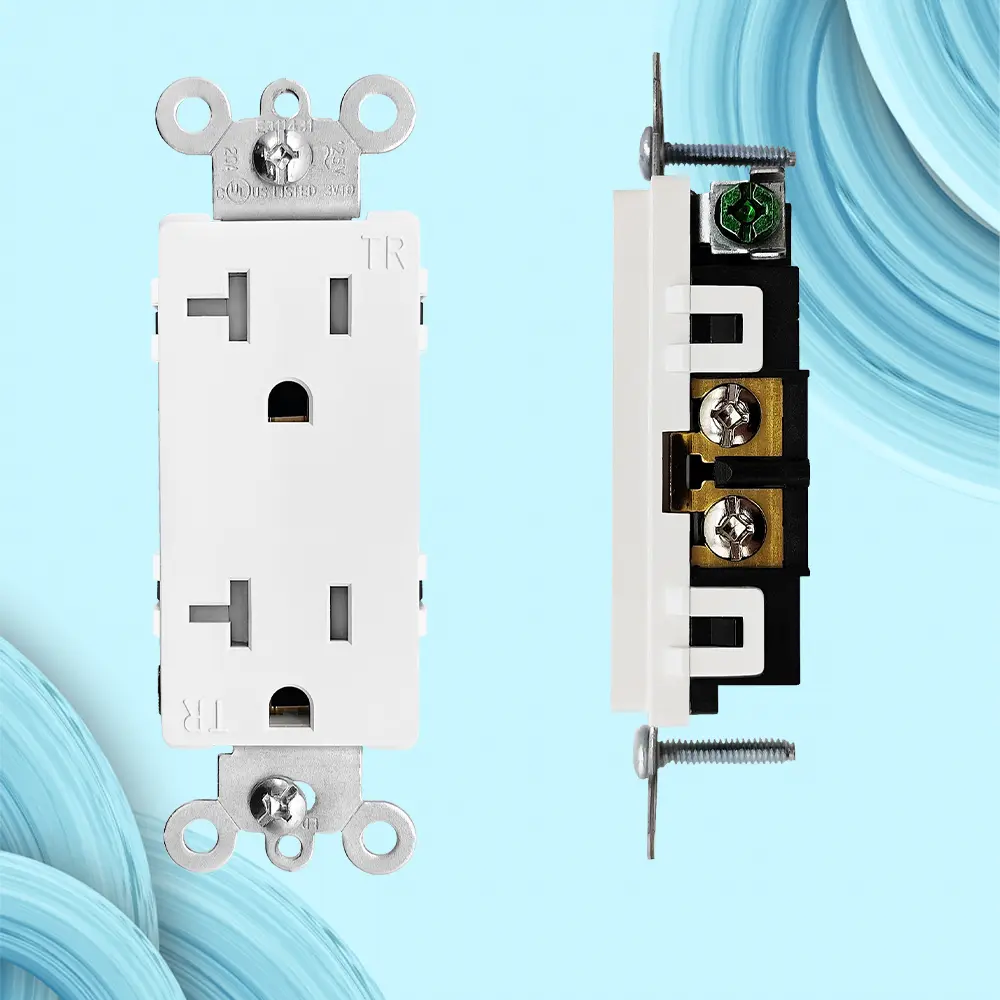OEM 20A125V, 5-20R, Decora Duplex TR Receptacle UL Manufacturer, Supplier