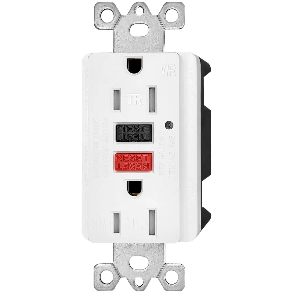 Wholesale 15 Amp Duplex GFCI Outlet, Tamper Resistant & Weather Resistant Self-Test with LED Light, Residential Grade LD-3008C-red-black Manufacturer, Manufacturers