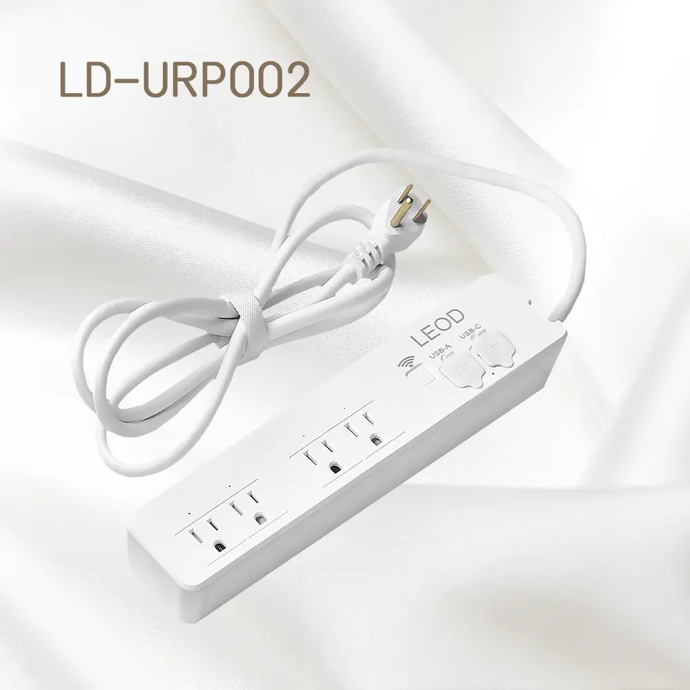 Wholesale 15A 125V 4-Outlet Power Strip With 4 USB Ports Type-A and Type-C, White Manufacturers, Suppliers