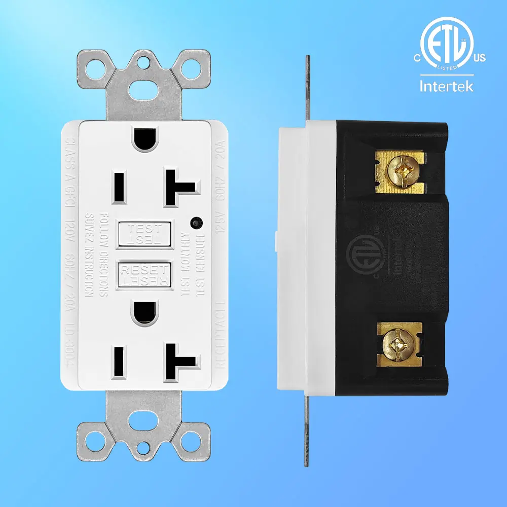 Wholesale 20 Amp Duplex GFCI Outlet, Self-Test with LED Light, Residential Grade LD-3004 Factories, Factory