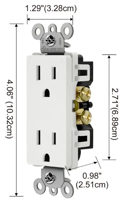 LD-3012 Decora Duplex Receptacle