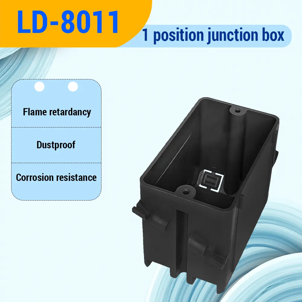 Wholesale 1-Gang Plastic Electrical Outlet Box, 18 Cubic Inch, Junction Box with Captive Nails Manufacturer, Factory