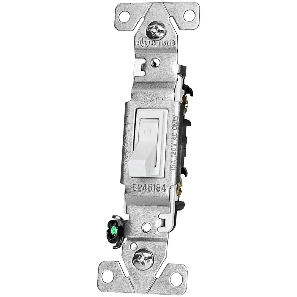 Wholesale 15A, 120/277V, Single Pole Toggle Light Switch Residential Grade.UL Listed Manufacturer, Suppliers