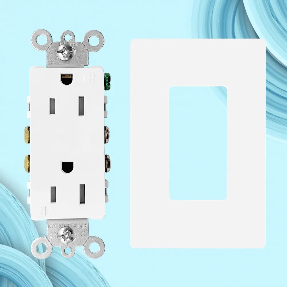 OEM 15A125V,5-15R. Decora Duplex TR Receptacle UL Suppliers, Factories