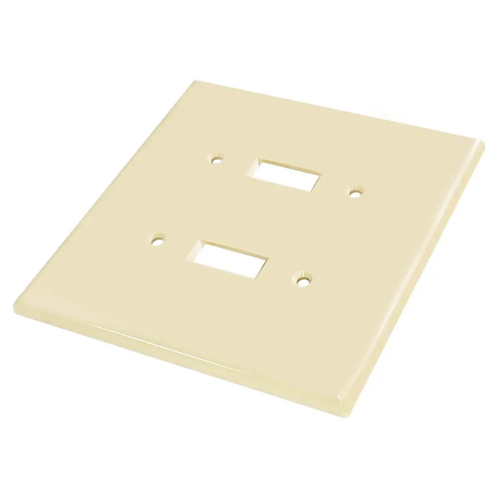 Wholesale 2-Gang Toggle Switch Wall plate, Oversized, Glossy Ivory Manufacturer, Suppliers