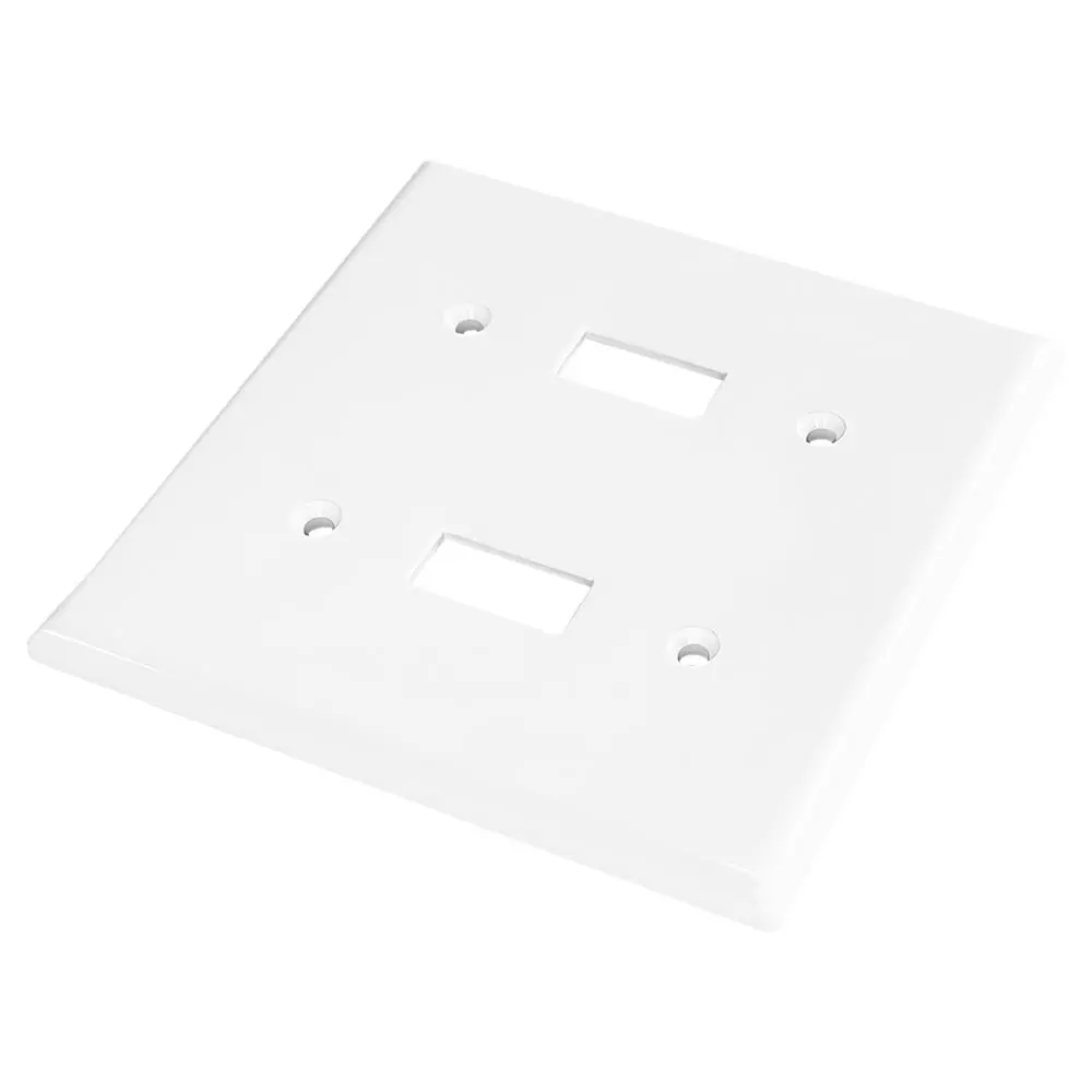 Wholesale 2-Gang Toggle Switch Wall plate, Oversized, Glossy White Supplier, Factory