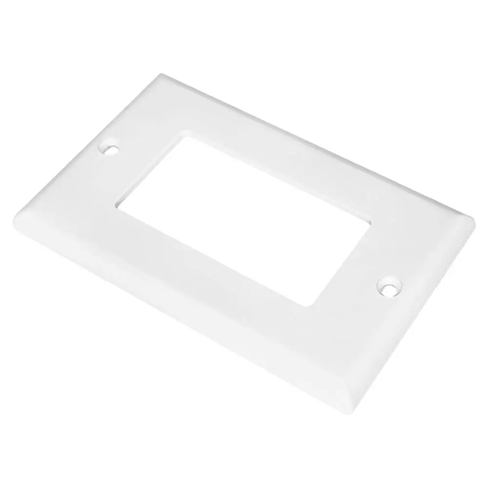 OEM 1-Gang Decorator Wall Plate, Standard Size, Matte White Manufacturer, Supplier