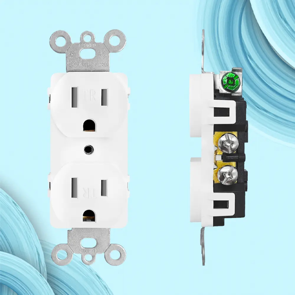 Wholesale 15A125V, 5-15R.Standard Duplex TR Receptacle UL Manufacturer, Factories