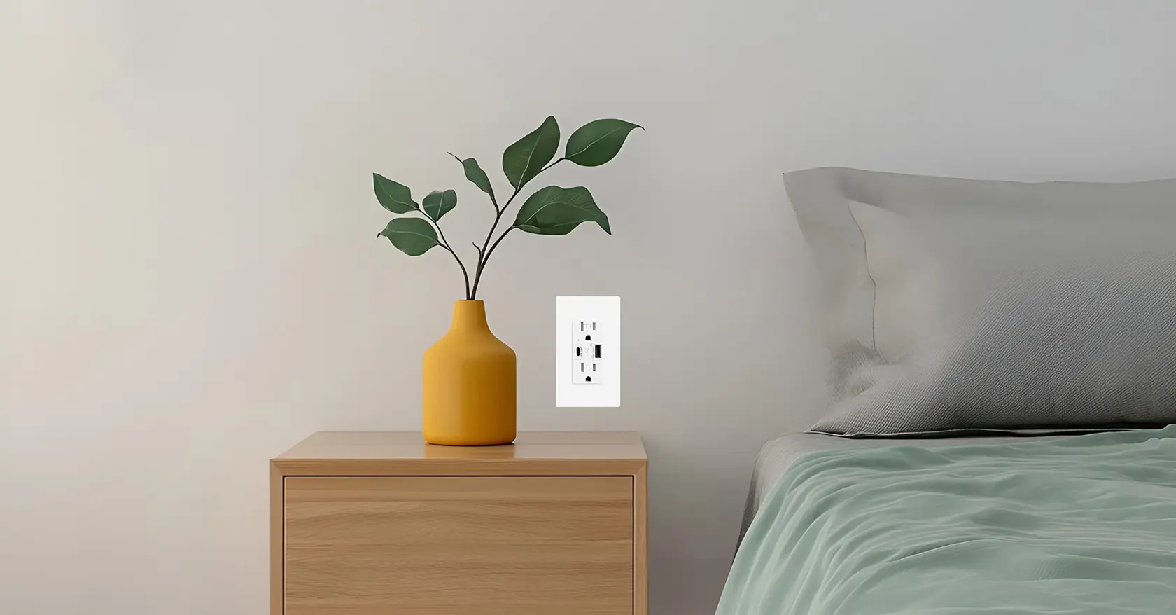 Huaya Electric USB socket with integrated USB charging ports for living room bedroom