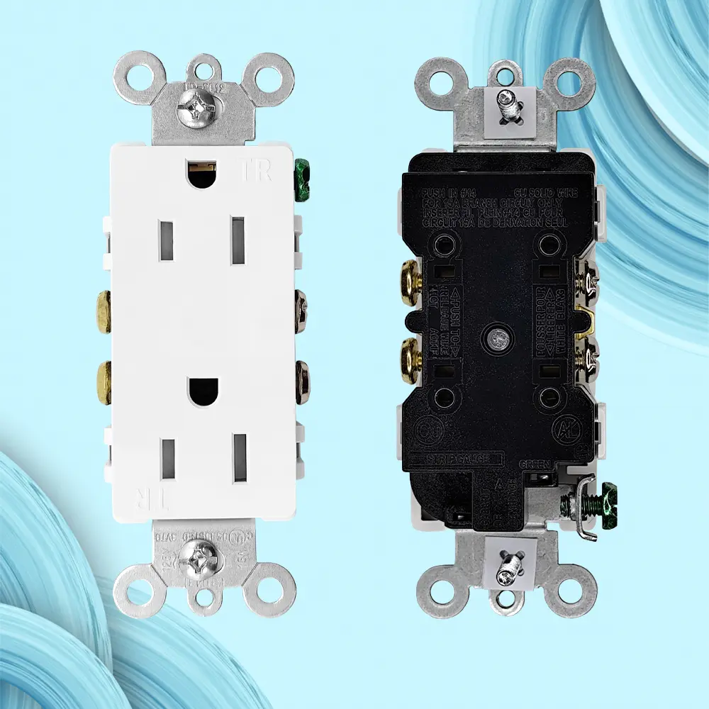 OEM 15A125V,5-15R. Decora Duplex TR Receptacle UL Suppliers, Factories