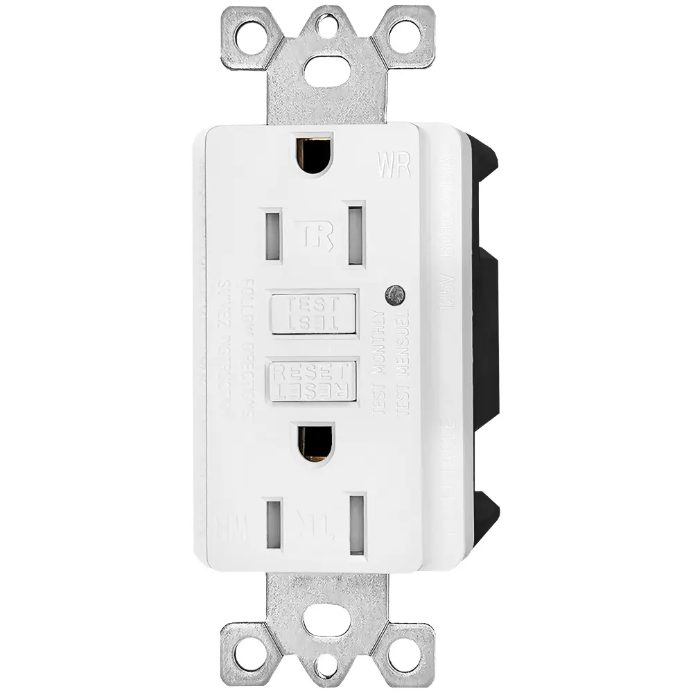 OEM 15 Amp Duplex GFCI Outlet, Tamper Resistant & Weather Resistant Self-Test with LED Light, Residential Grade LD-3008C Suppliers, Factories
