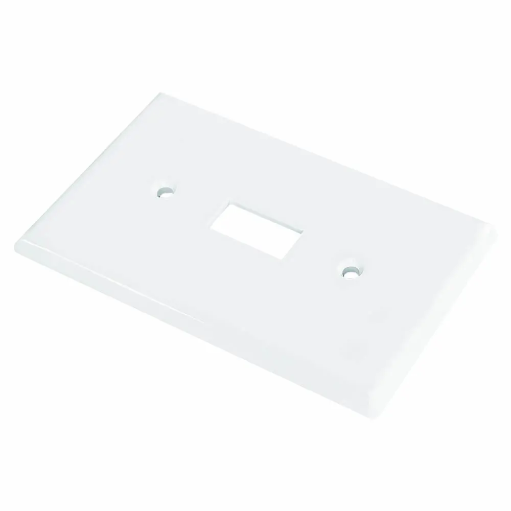 Wholesale 1-Gang Toggle Switch Wall plate, Standard Size, Glossy White Manufacturer, Supplier