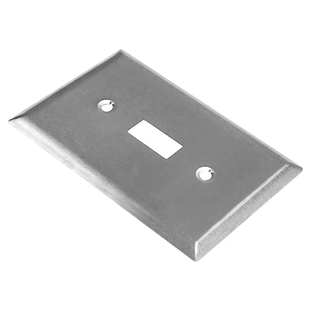 Wholesale 1-Gang Toggle Switch Metal Cover, Standard Size, Stainless Steel Wall Plate Manufacturer, Manufacturers